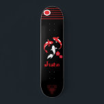 Japans skateboard van Samurai met naam<br><div class="desc">Japans skateboard van Samurai met naam</div>