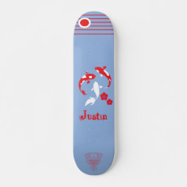 Japans skateboard van Samurai met naam