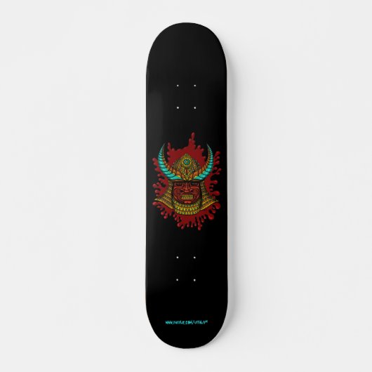 Japans skateboard voor de helmskateboard van samur (Voorkant)
