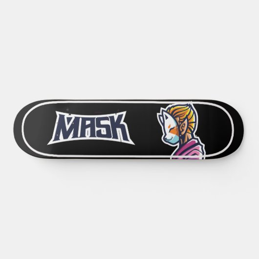 Japans skateboard, zwart Japans skateboard. Persoonlijk Skateboard (Horizontaal)