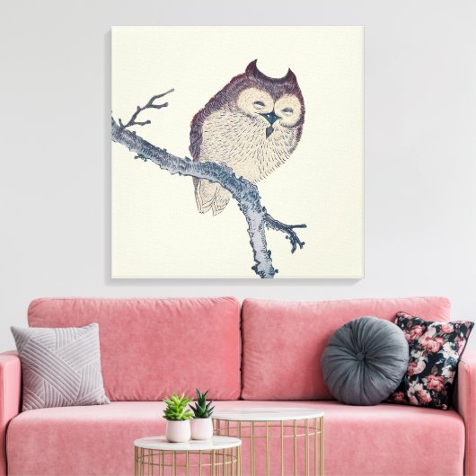 Japans slaapzooltje canvas afdruk (Insitu (Woonkamer))