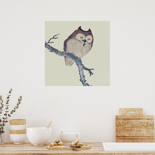 Japans slaapzooltje poster (Keuken)