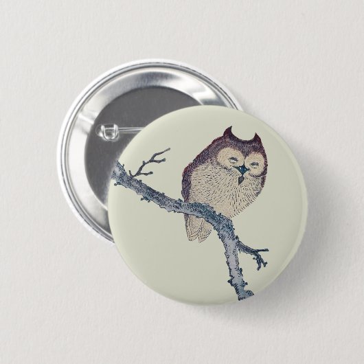 Japans slaapzooltje ronde button 5,7 cm (Voorkant /achterkant)