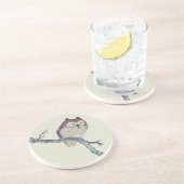 Japans slaapzooltje zandsteen onderzetter (Zijkant)