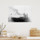 Japans slagschip Nagato Poster (Keuken)