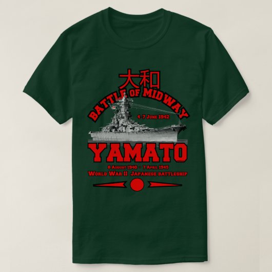 Japans slagschip YAMATO ww2 T-shirt (Design voorkant)