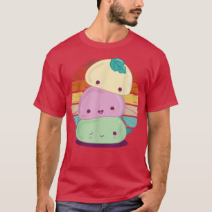 japans snoepgoed van kawaï, schattig dierlijk sno t-shirt