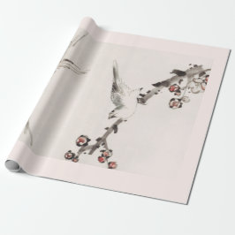JAPANS SPARROW CHERRY BLOSSOM Wrapping Paper Cadeaupapier
