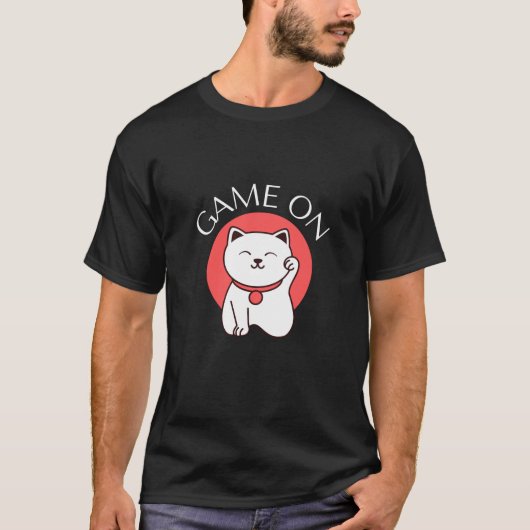 Japans spel op kat - karm - Goede games T-shirt (Voorkant)