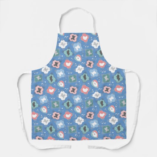 Japans Spitz Dog Collectie Schort - Blauw (Voorkant)