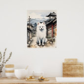 Japans Spitz - Hond Art Print (Keuken)