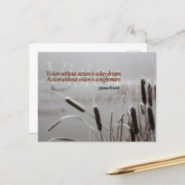 Japans spreekwoord Inspirerend Quote Actie Visie Briefkaart
