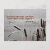Japans spreekwoord Inspirerend Quote Actie Visie Briefkaart (Voorkant)