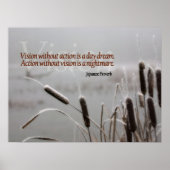 Japans spreekwoord Inspirerend Quote Actie Visie Poster (Voorkant)
