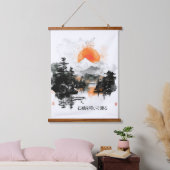 Japans spreekwoord kloppen op een stenen brug hangend wandkleed (Slaapkamer)