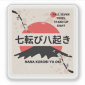 Japans spreekwoord, Spreuken Stickers. Sticker (Voorkant)
