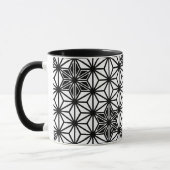Japans Star-patroon - wit en zwart Mok (Links)