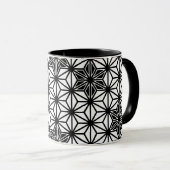 Japans Star-patroon - wit en zwart Mok (Voorkant rechts)
