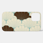 japans stijl blauw bladeren Tegel Case-Mate iPhone Case (Achterkant (horizontaal))