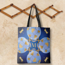 Japans-stijl blauw en goud