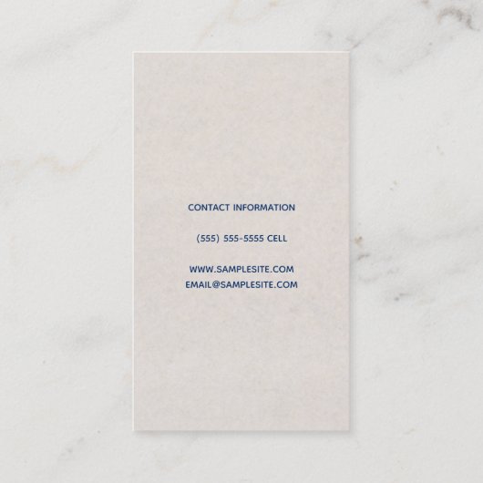 Japans Stijl Grote Golf Visitekaartje (Achterkant)