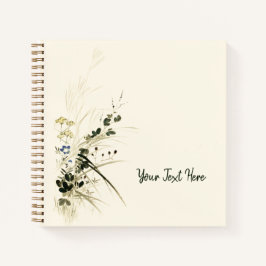 Japans stijl herfst grassen Notitieboek