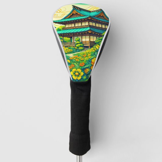 Japans Stijl Huis Golfheadcover (Voorkant)