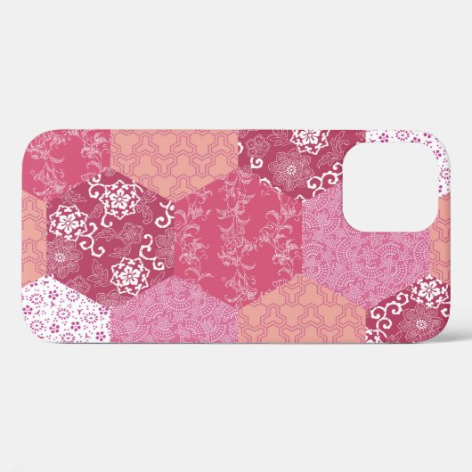 Japans Stijl Patchwork Patroon Ontwerp Case-Mate iPhone Case (Achterkant (horizontaal))