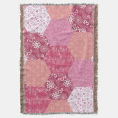Japans Stijl Patchwork Patroon Ontwerp Deken (Voorkant Verticaal)