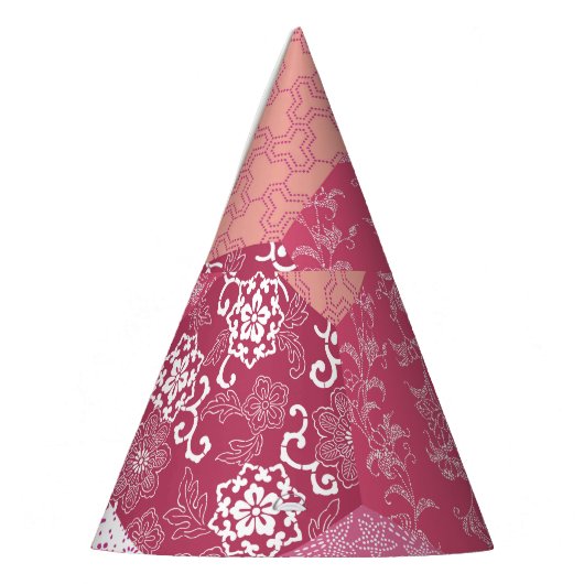 Japans Stijl Patchwork Patroon Ontwerp Feesthoedjes (Links)