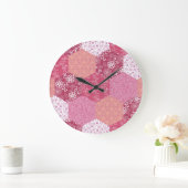 Japans Stijl Patchwork Patroon Ontwerp Grote Klok (Huis)