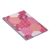 Japans Stijl Patchwork Patroon Ontwerp Notitieboek (Rechterzijde)