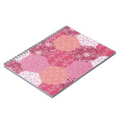 Japans Stijl Patchwork Patroon Ontwerp Notitieboek (Linkerzijde)