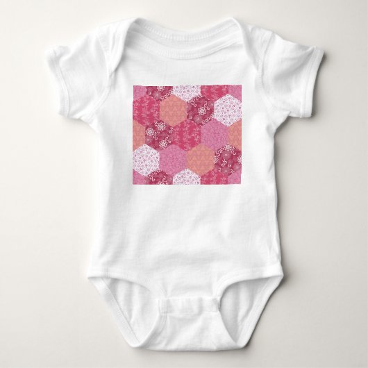 Japans Stijl Patchwork Patroon Ontwerp Romper (Voorkant)