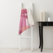 Japans Stijl Patchwork Patroon Ontwerp Sherpa Deken (In situ)