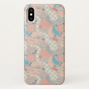 Japans stijlpatroon. Illustratie. iPhone X Hoesje