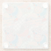 Japans stijlpatroon. Illustratie. Glazen Onderzetter (Achterkant)