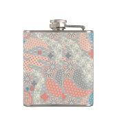 Japans stijlpatroon. Illustratie. Heupfles (Achterkant)