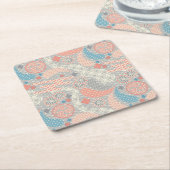 Japans stijlpatroon. Illustratie. Kartonnen Onderzetters (Schuin)