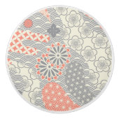 Japans stijlpatroon. Illustratie. Keramische Knop (Voorkant)