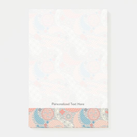 Japans stijlpatroon. Illustratie. Post-it® Notes (Voorkant)