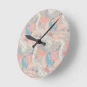 Japans stijlpatroon. Illustratie. Ronde Klok (Hoek)