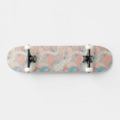 Japans stijlpatroon. Illustratie. Skateboard (Horizontaal)