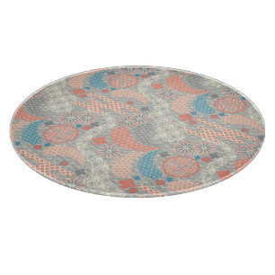 Japans stijlpatroon. Illustratie. Snijplank