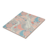 Japans stijlpatroon. Illustratie. Tegeltje (Zijkant)