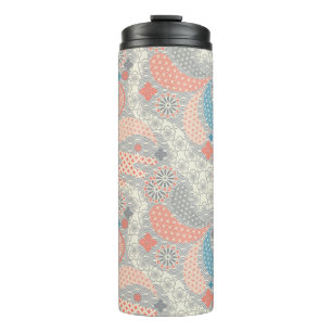 Japans stijlpatroon. Illustratie. Thermosbeker