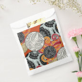 Japans stijlpatroon met ballen en wervelingen bedankzakje (Gezegeld)