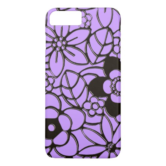 Japans stijlrijk bloempatroon Case-Mate iPhone case (Achterkant)