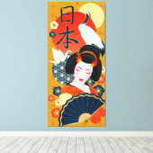 Japans stijltekencanvas afdrukken (Insitu (Houten vloer))