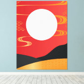 Japans stijltekencanvas afdrukken (Insitu (Houten vloer))